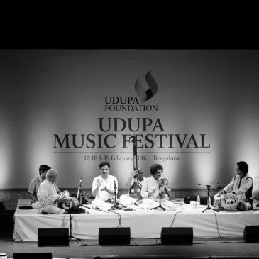 Vidwan Umayalpuram K Sivaraman, Vidwan Mysore Nagaraj​, Vidwan Mysore Manjunath​ and Pandit Anindo Chatterjee