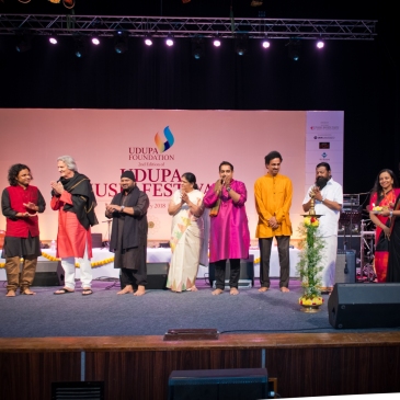 Vidwan Giridhar Udupa, John Mclauglin, Vidwan Selvaganesh, Vidushi Sukkanya Ramgopal, Vidwan Shankar Mahadevan, Vidwan Mysore Nagaraj, Vidwan Guru Karaikudi Mani