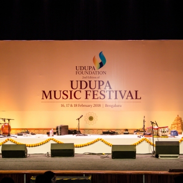 Udupa Music Festival 2018 Stage, Chowdiah Memorial Hall