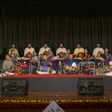 Tālavādya led by Vidwan Adamya Ramanand, Vidwan Anirudha S Bhat & Vidwan Somashekhar Jois along with 22 musicians